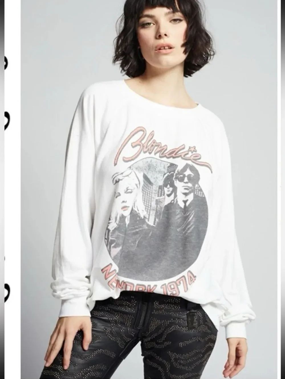 Recycled Karma Blondie Made In NYC 1974 Oversized Sweatshirt Small
